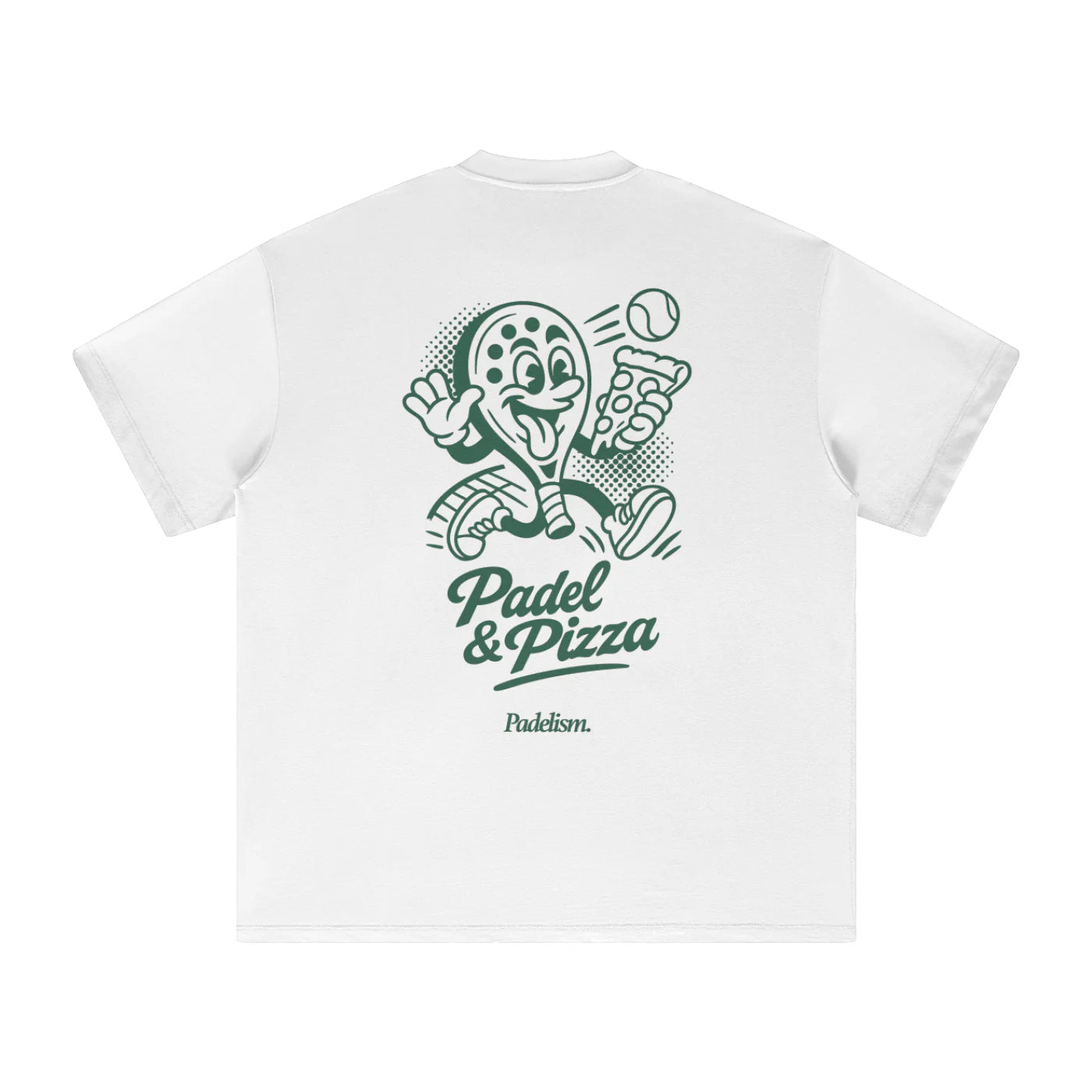 Padel & Pizza - Heavyweight Tee white