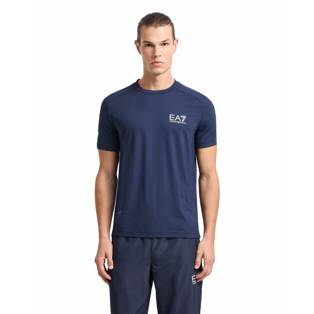 EA7 Mens Dynamic Athlete Pro T Shirt blends modern style with technical performance