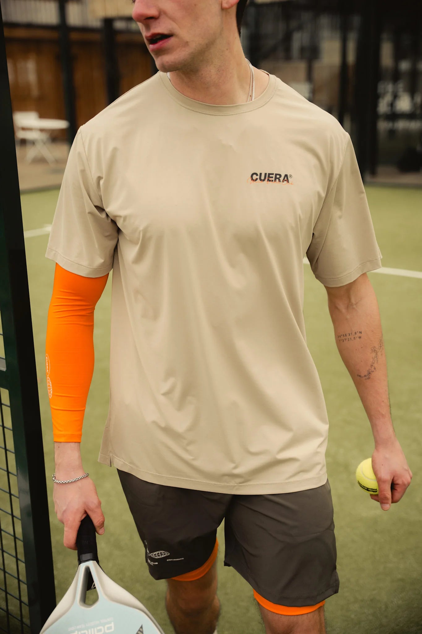 Active Light Weight T-Shirt - Sand for Padel Players