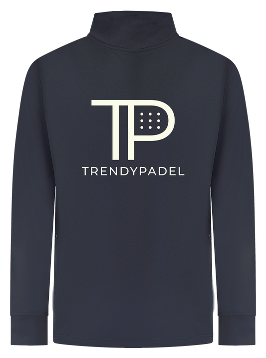 Louis Quarter Zip Track Top - Navy