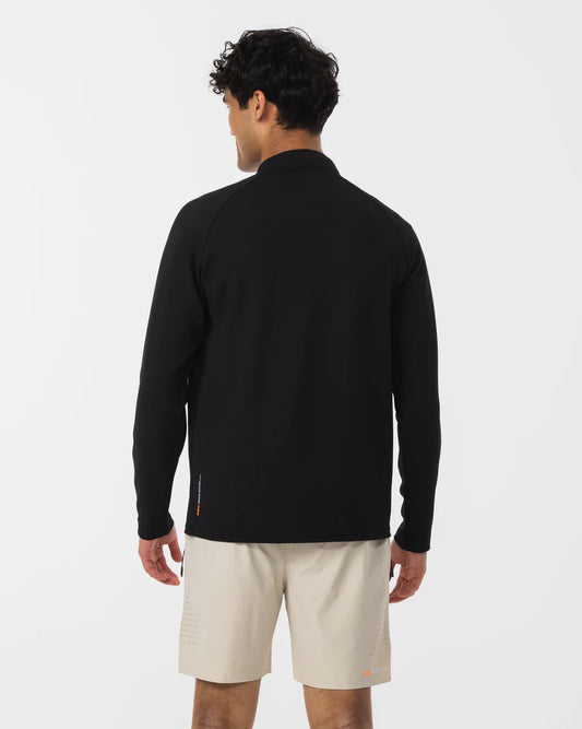 Pallacorda Performance Quarter Zip Top - Black