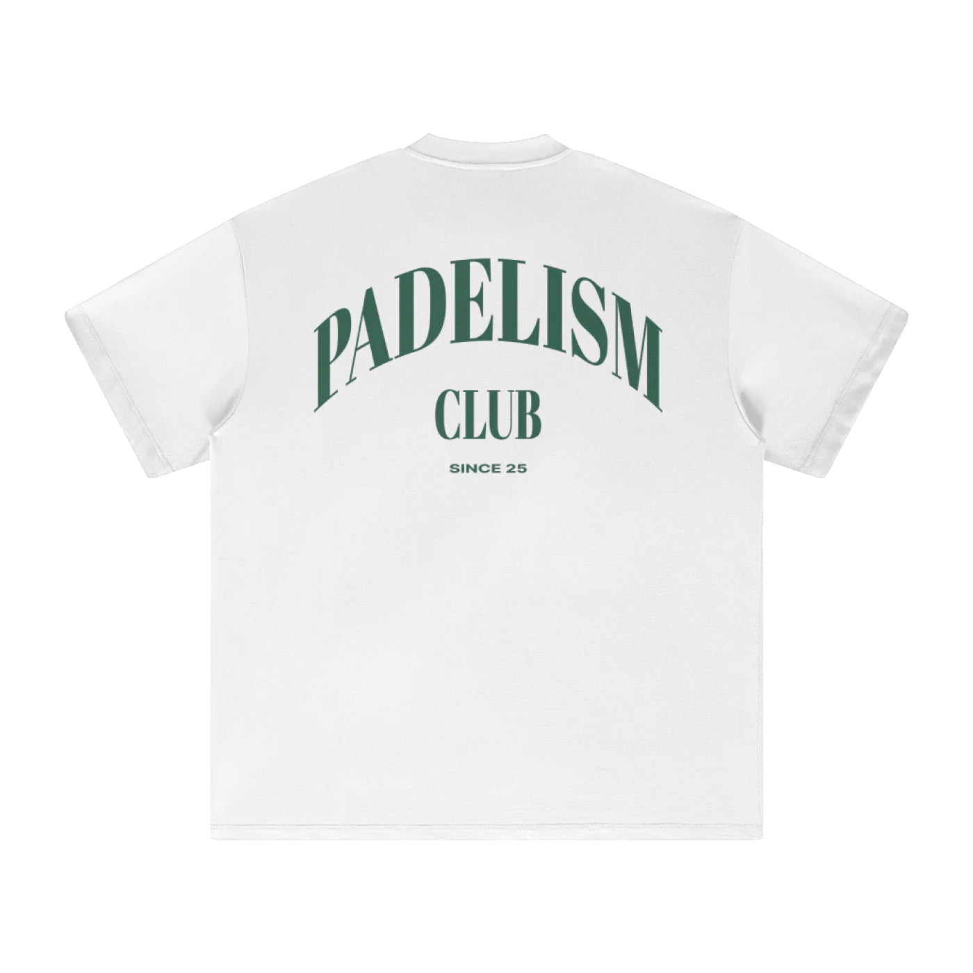 Padelism Club 25 - Heavyweight Tee White for Padel Player