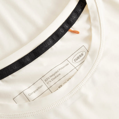 Active WPC Light Weight T-Shirt - Off White/Walnut