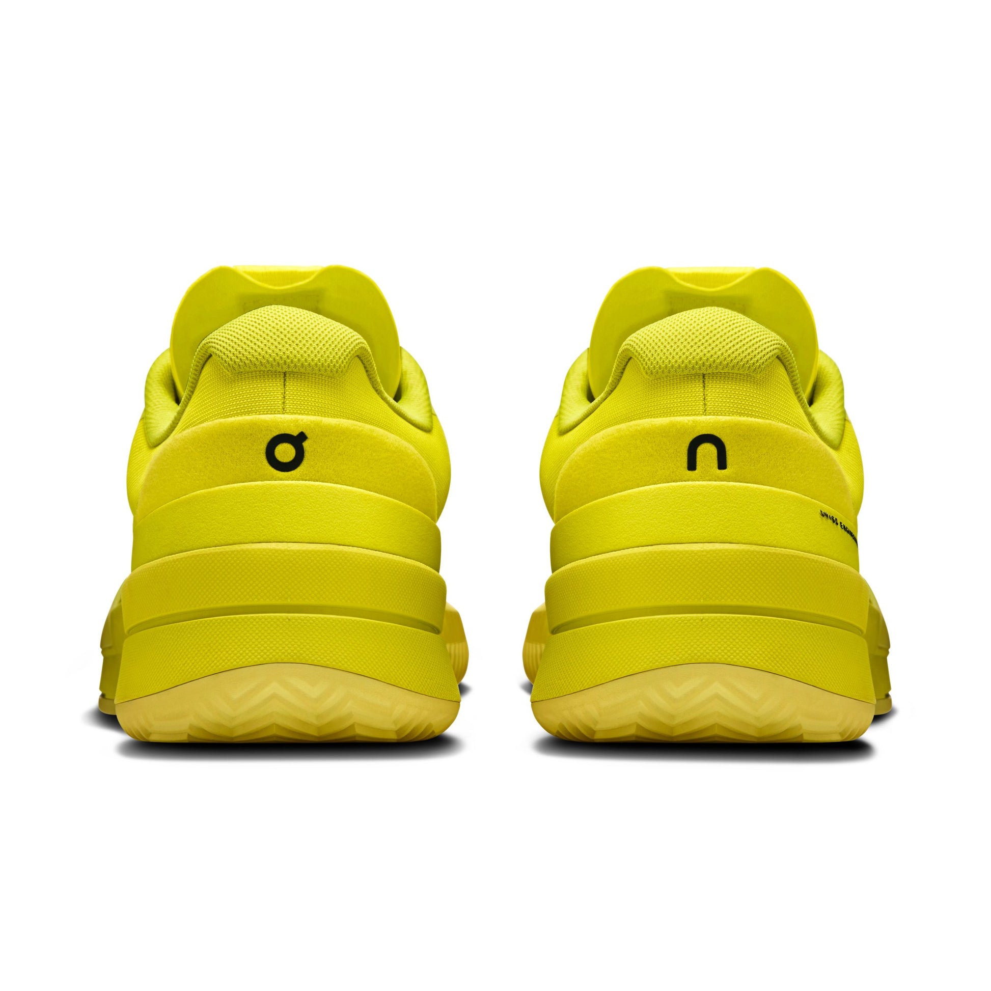 Pair of bright yellow sneakers 
