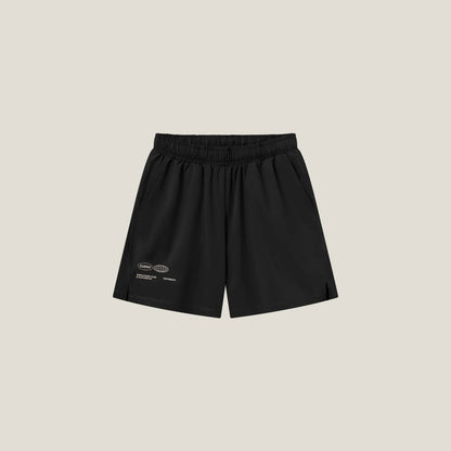Mens Active Globe Shorts - Black