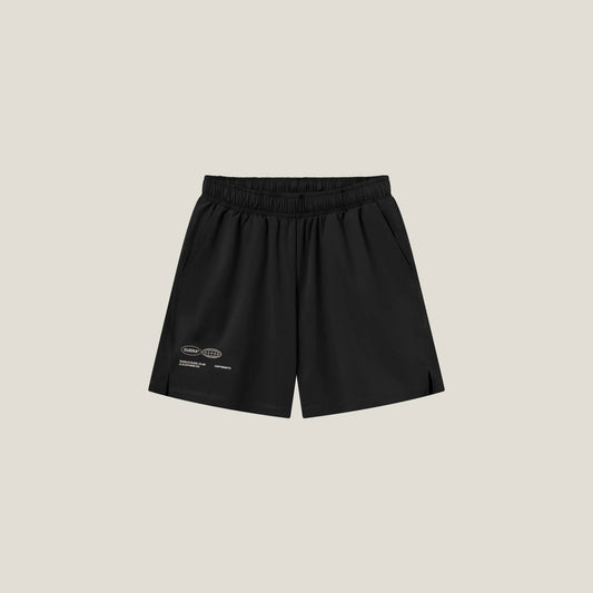 Mens Active Globe Shorts - Black