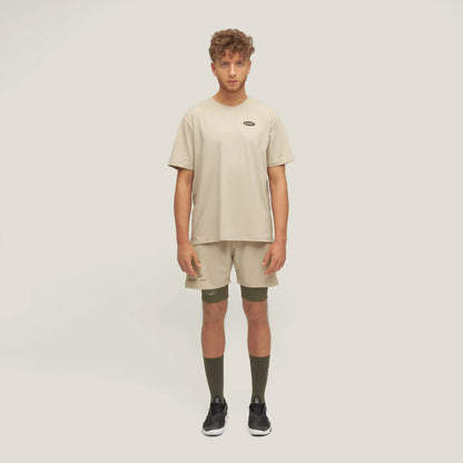 Mens Active Globe Shorts - Sand