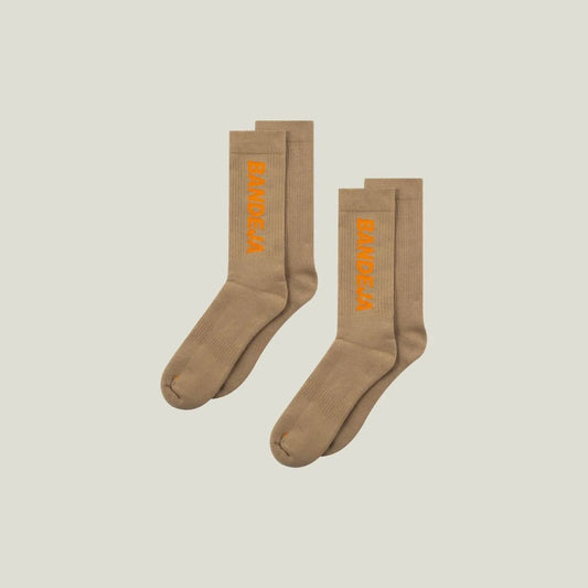 2-pack Padel Crew Socks - Sand