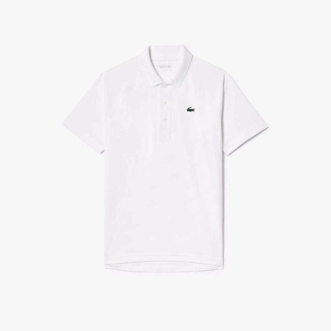 Mens SPORT Breathable Run-Resistant Interlock Polo Shirt - White