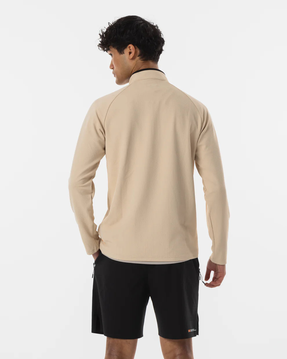 Pallacorda Performance Quarter Zip Top - Beige