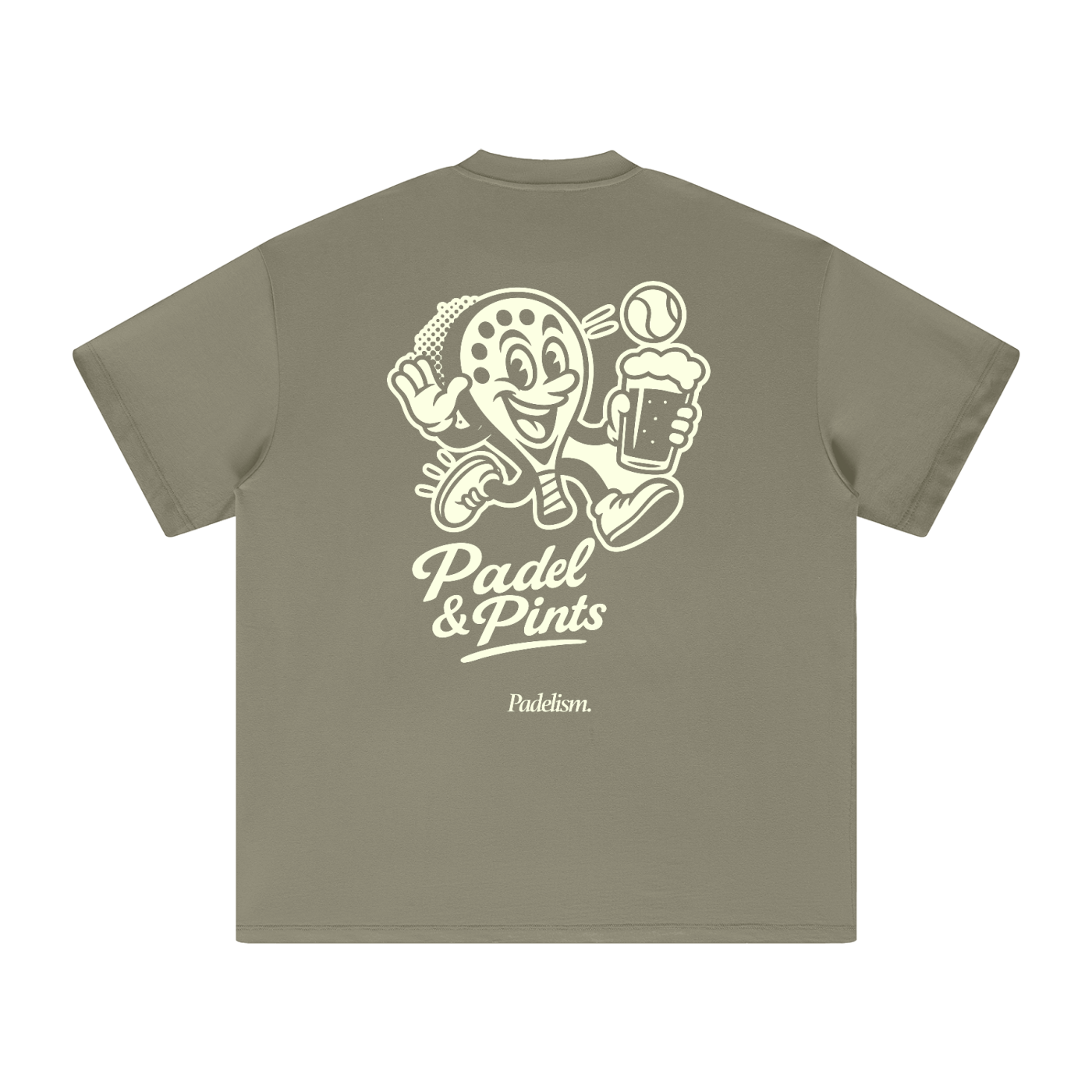 Padelism Padel and Pints Heavyweight Tee
