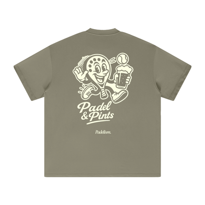 Padelism Padel and Pints Heavyweight Tee