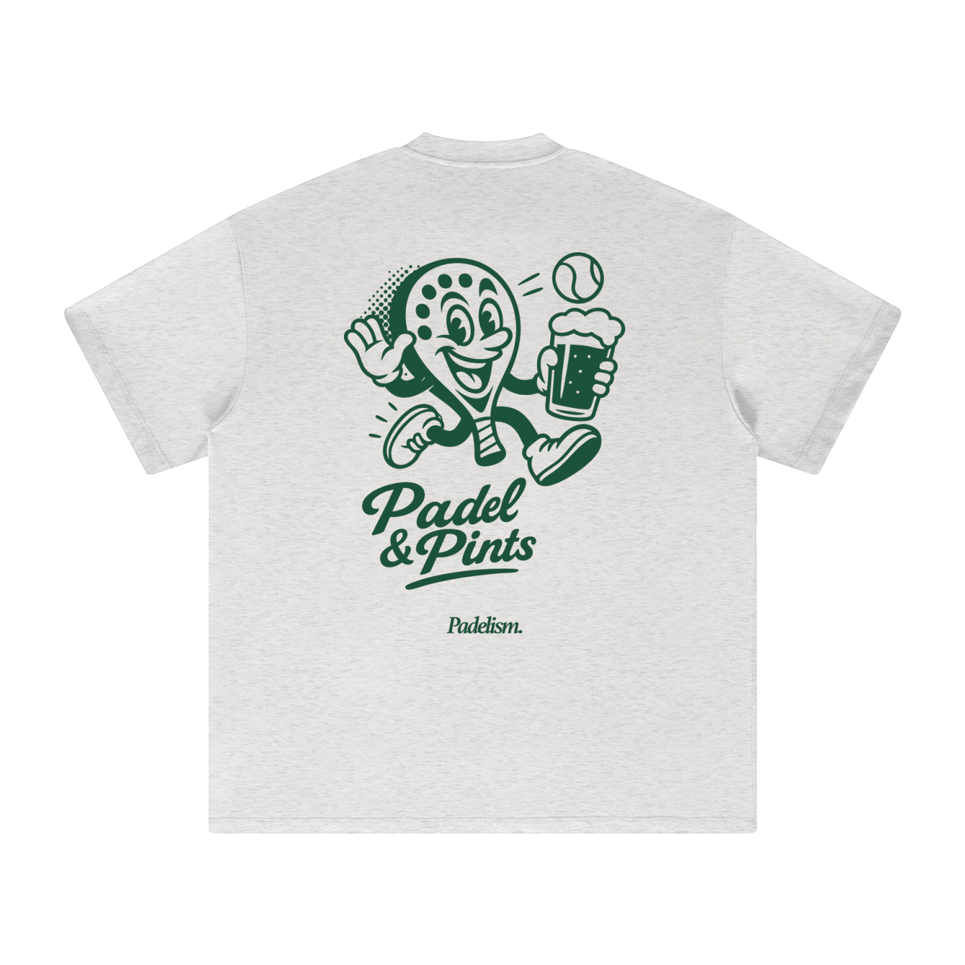 Padelism Padel and Pints Heavyweight Tee