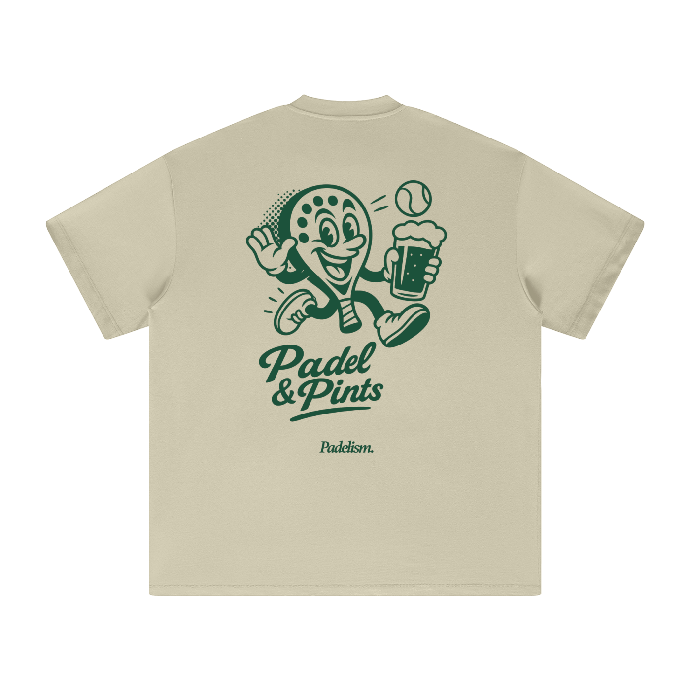 Padelism Padel and Pints Heavyweight Tee