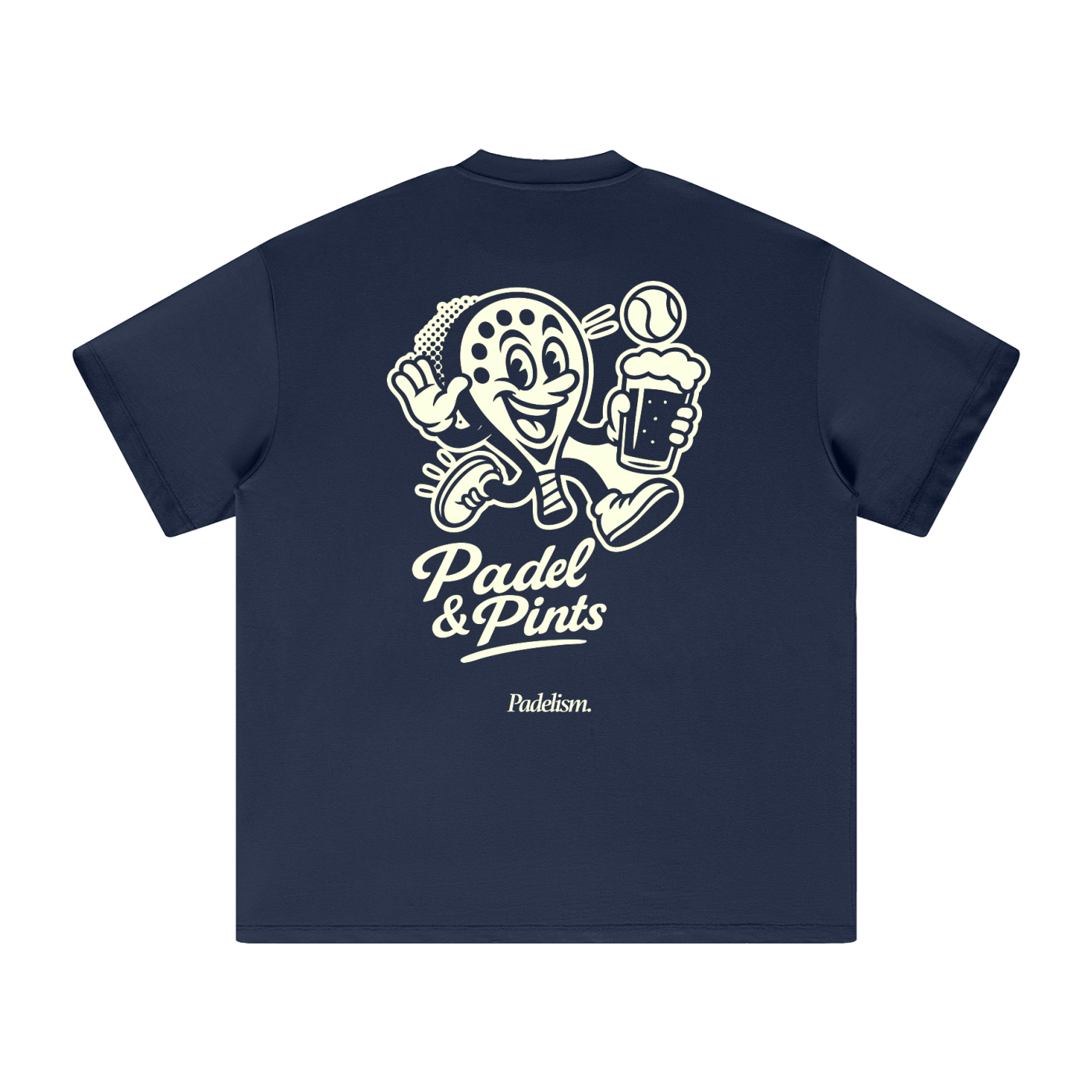 Padelism Padel and Pints Heavyweight Tee