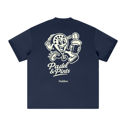 Padelism Padel and Pints Heavyweight Tee