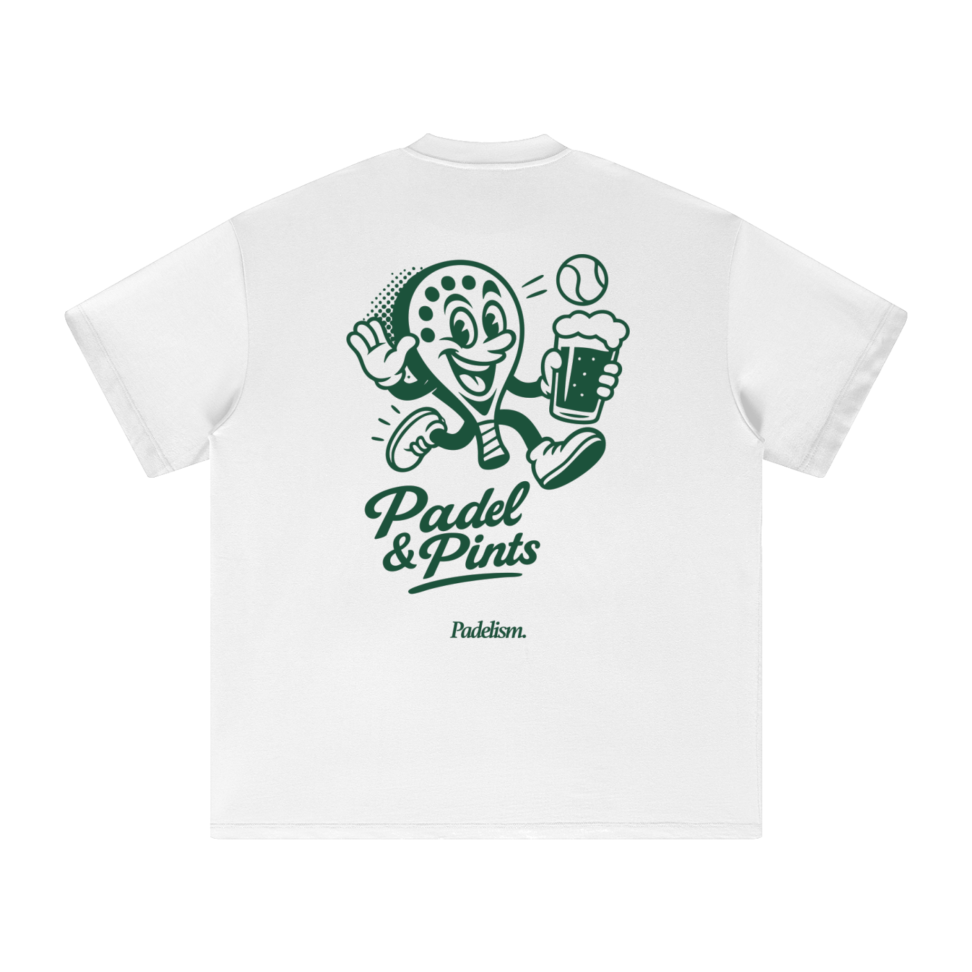 Padelism Padel and Pints Heavyweight Tee