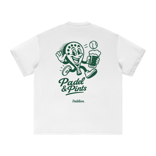 Padelism Padel and Pints Heavyweight Tee