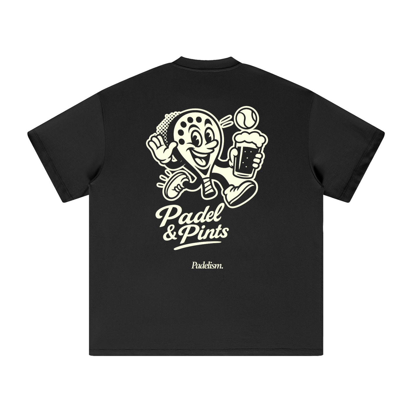 Padelism Padel and Pints Heavyweight Tee