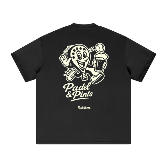 Padelism Padel and Pints Heavyweight Tee