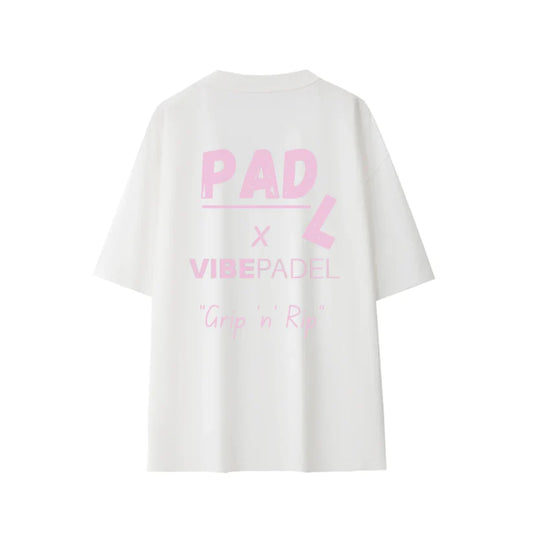 PadL x VIBEPADEL T-Shirt - White *LIMITED EDITION